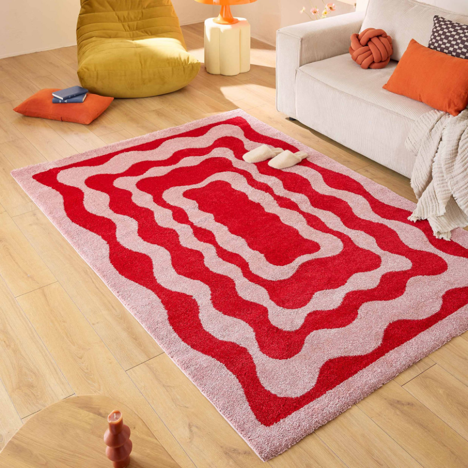 Tapis de salon rétro année 70 GROOVY