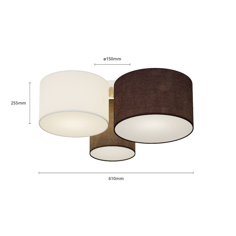 Plafonnier en textile moderne, Laurenz