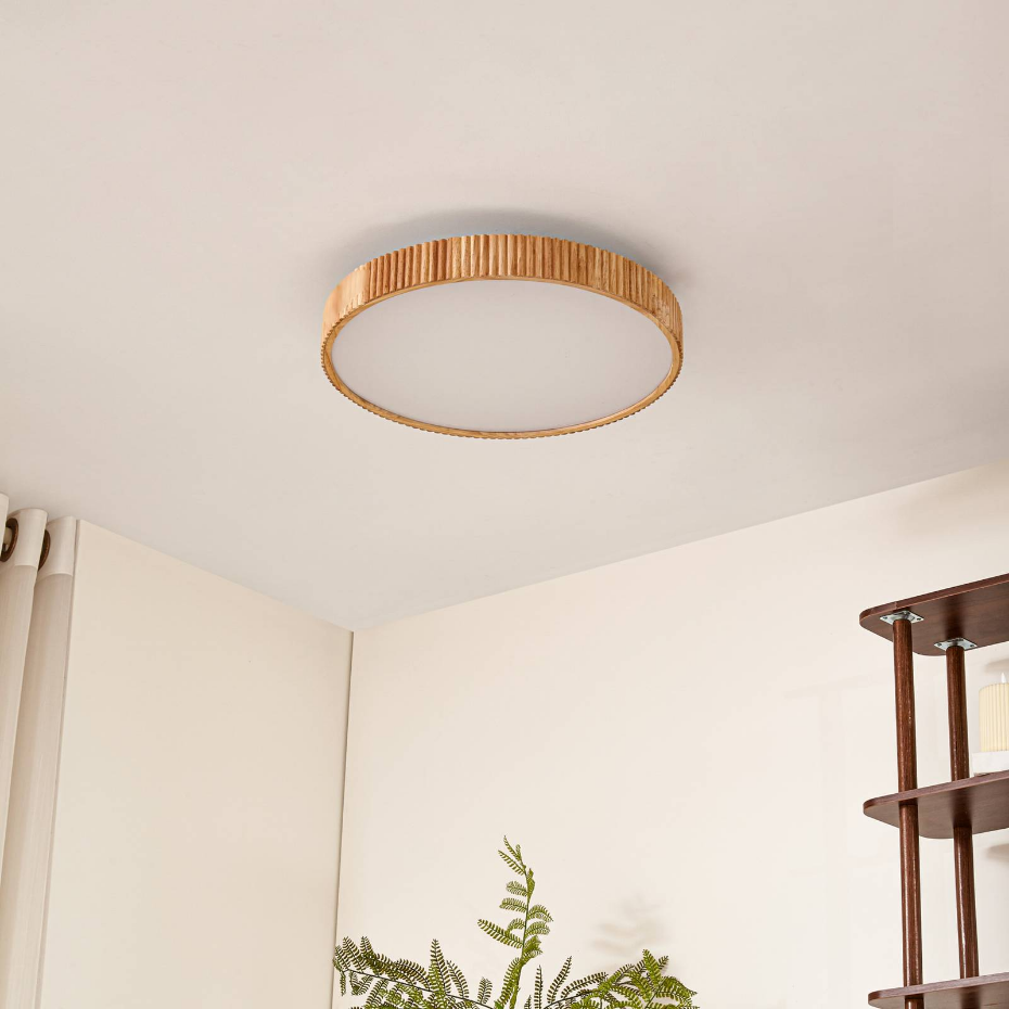 Plafonnier en bois moderneLED, Velua