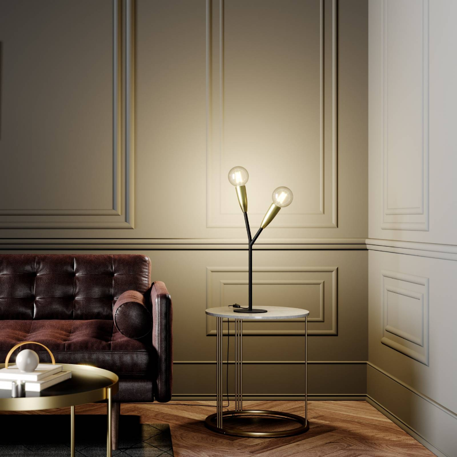 Lampe à poser en métal moderne, Carlea