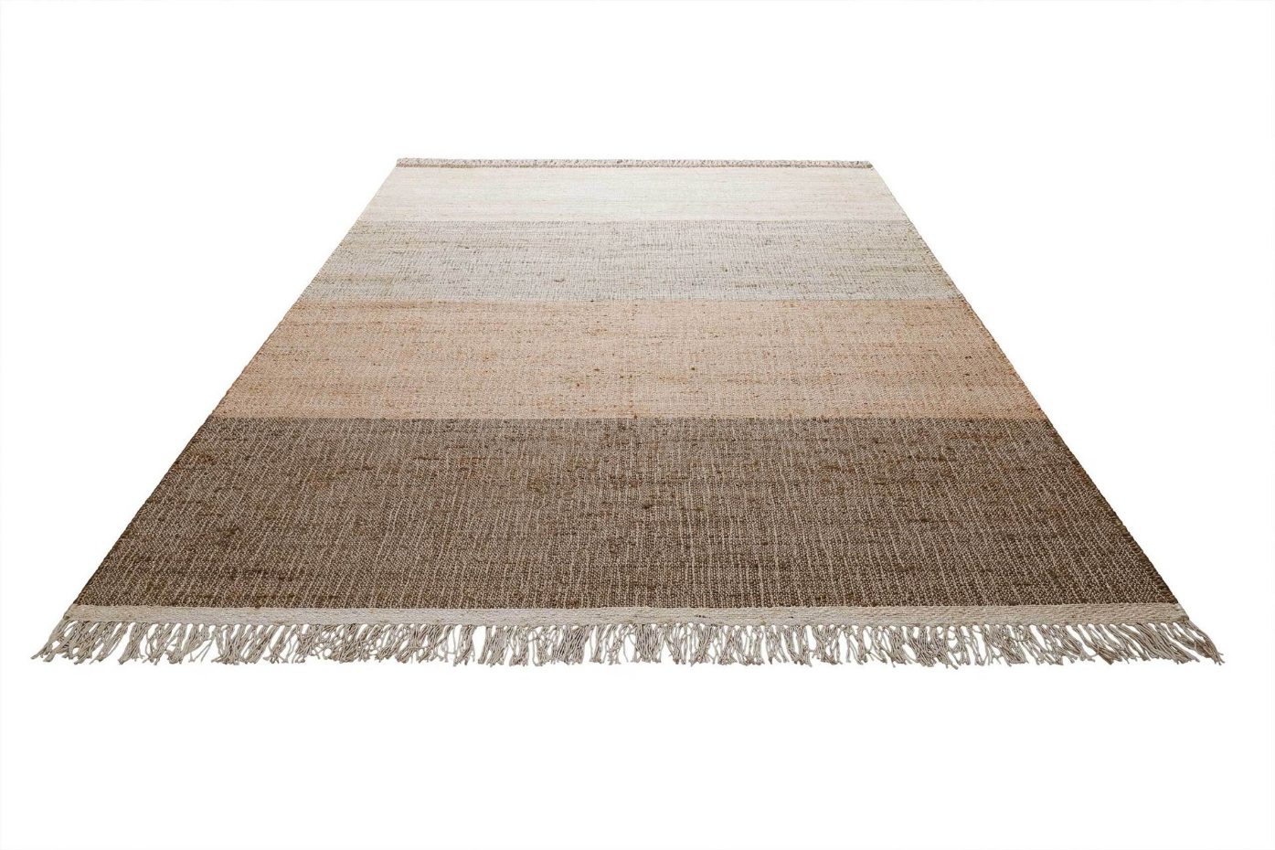 Tapis jute à rayures rectangulaire ,  VITO