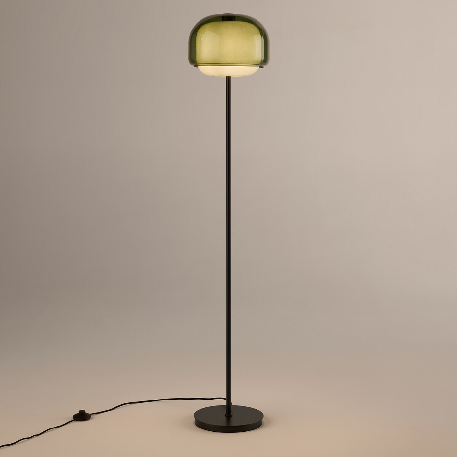 Lampadaire en verre coloré, KINOKO