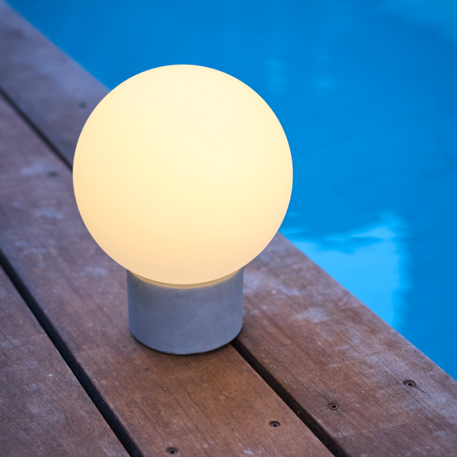 Lampe de table touch béton LED TERRA