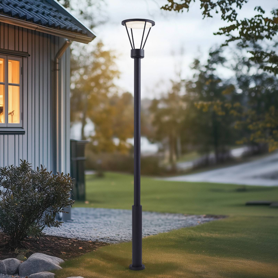 Lampadaire extérieur en aluminium moderneLED