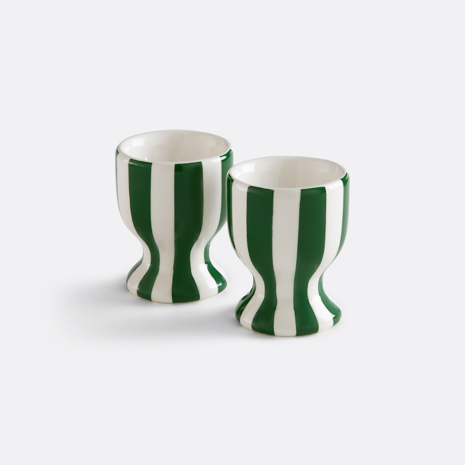 Lot de 2 coquetiers en dolomite, Darcy