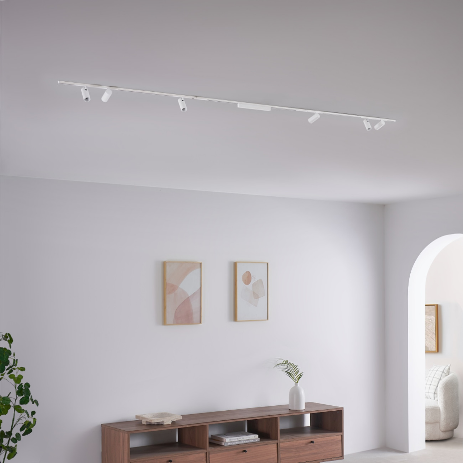 Kit 3 rails + 6 spots LED orientables - LYNE
