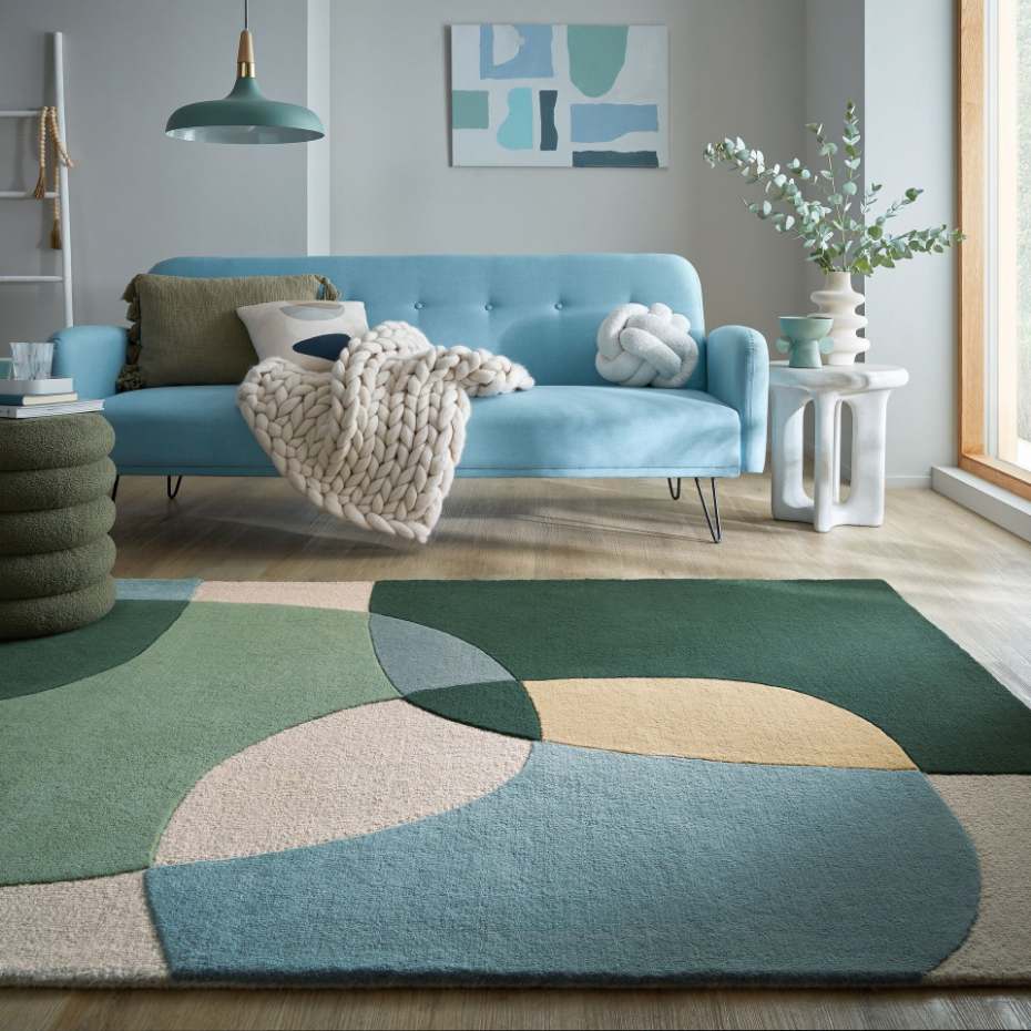 Tapis salon et chambre moderne pure laine GLEE