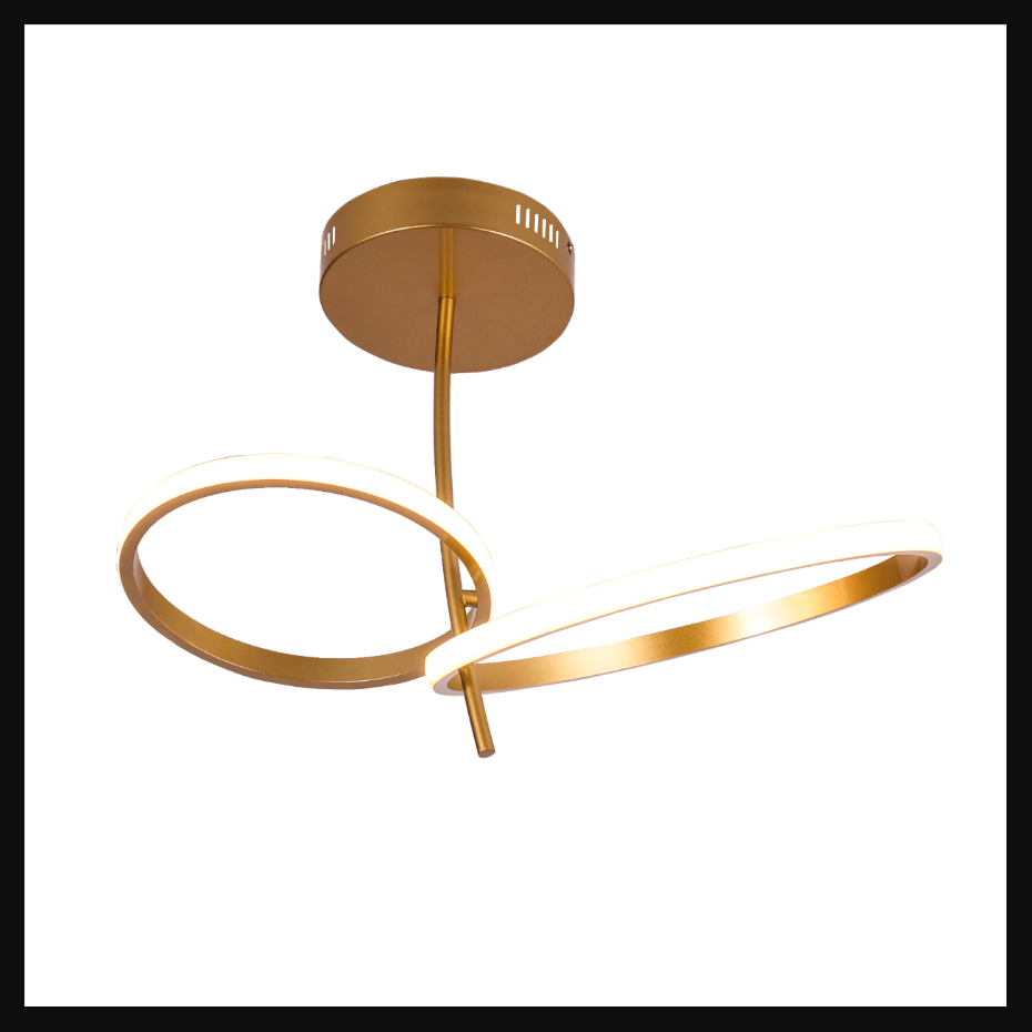 Plafonnier LED double anneau - BELLAGIO