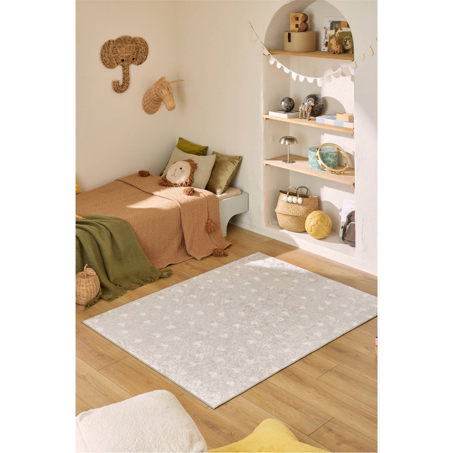 Tapis rectangulaire en polyester HAPPY