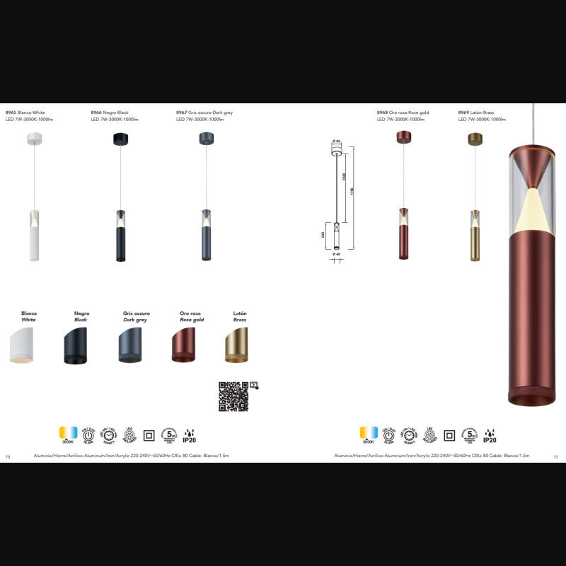 Suspension en aluminium classique, D.4 , SPARK