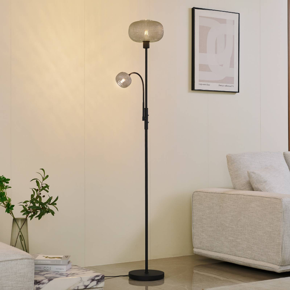 Lampadaire en métal moderne, Aliette