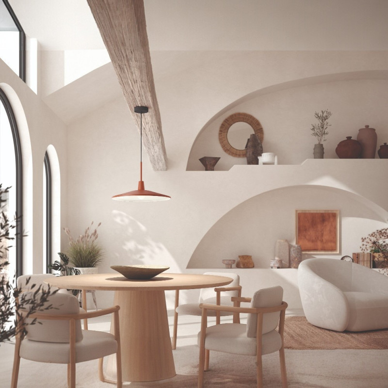 Suspension cuisine métal terracotta D43 cm DENVER