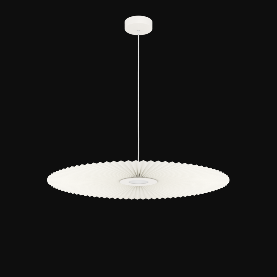 Suspension plafonnier plissée 90 cm, CARMEN