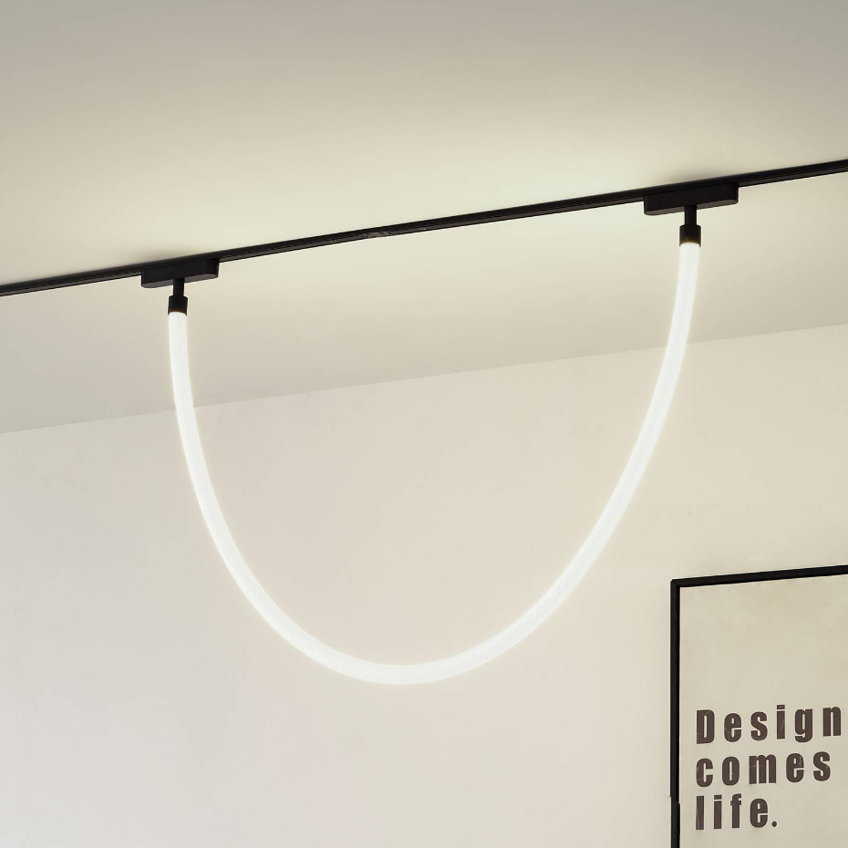 Plafonnier en textile moderneLED, Lumaro 48V