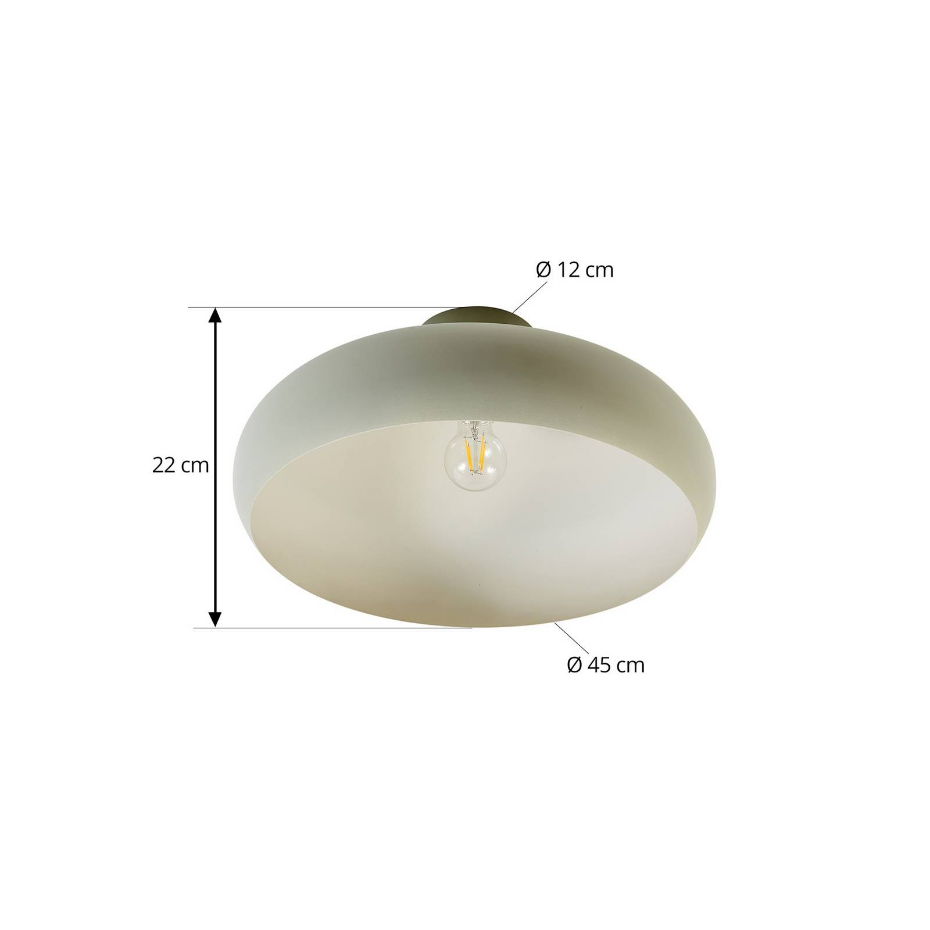 Plafonnier en métal moderne, Elover