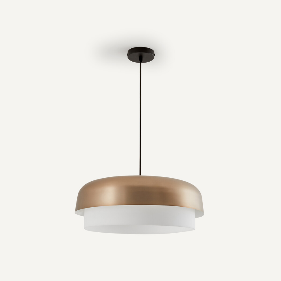 Suspension simple métal finition moka, Clepsos