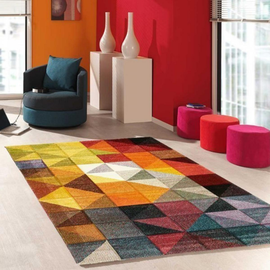 Tapis salon et chambre tissé motif géométrique LYN8 MARIX