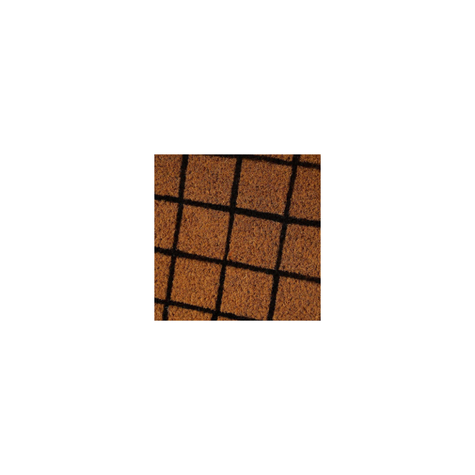 Paillasson Long Étroit Coco Carreaux - 75x25cm