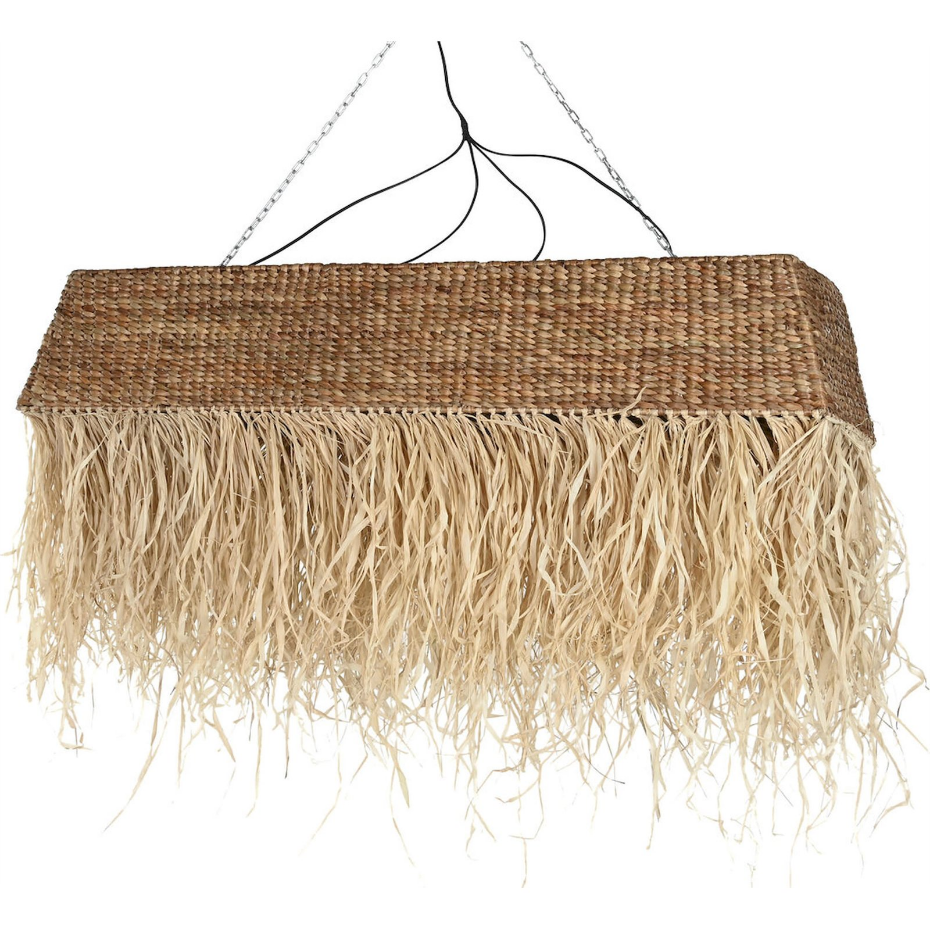 Suspension rectangulaire en fibre naturelle Item Home Lamps 2c 24