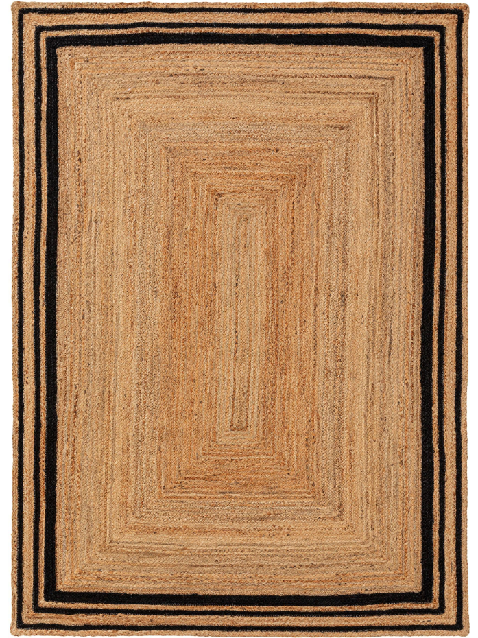 Tapis de jute tissé main JUTTA