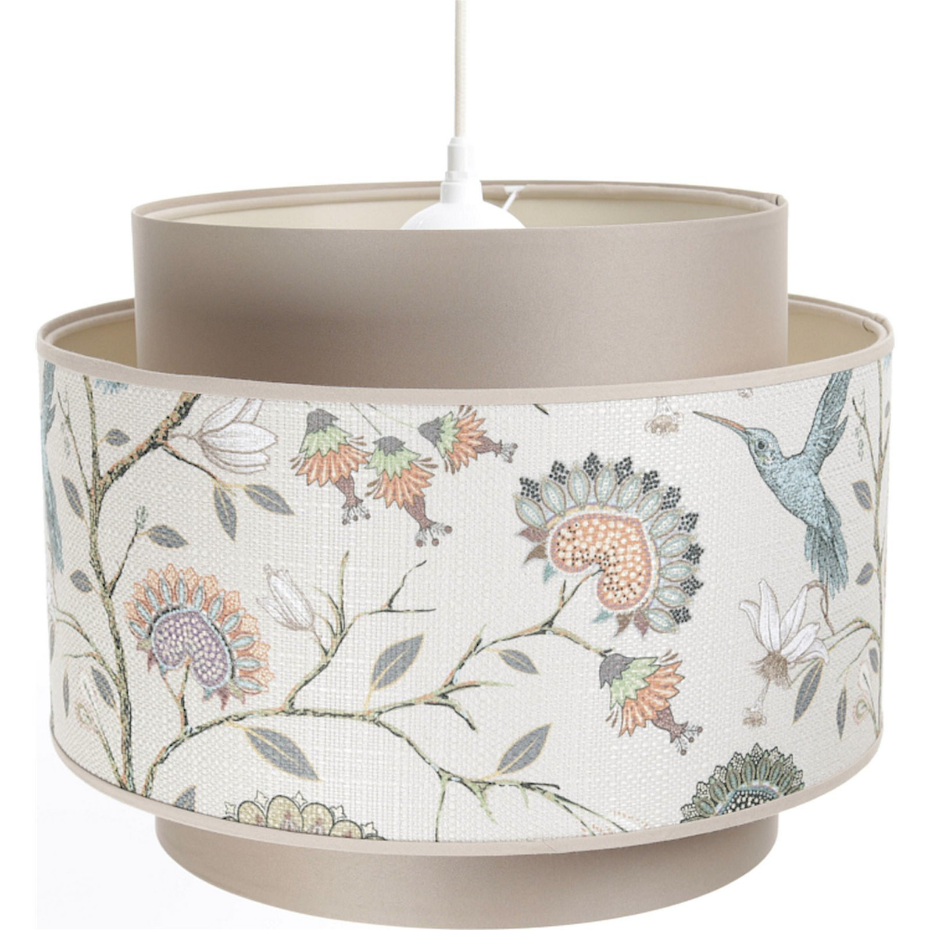 Suspension extérieure en velours motifs fleuri intérieur  Doblo