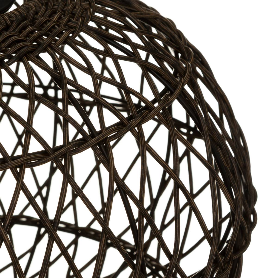 Lampe solaire d'extérieur osier tressé BOULE