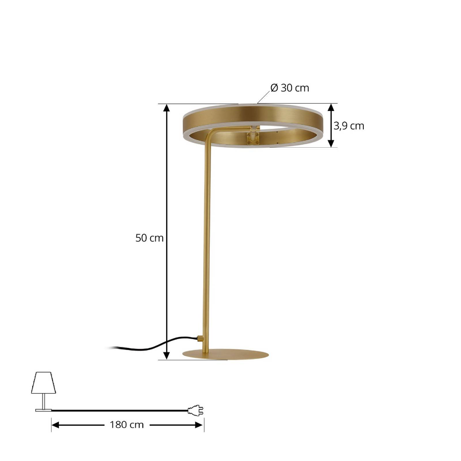 Lampe à poser en métal designLED, Yekta