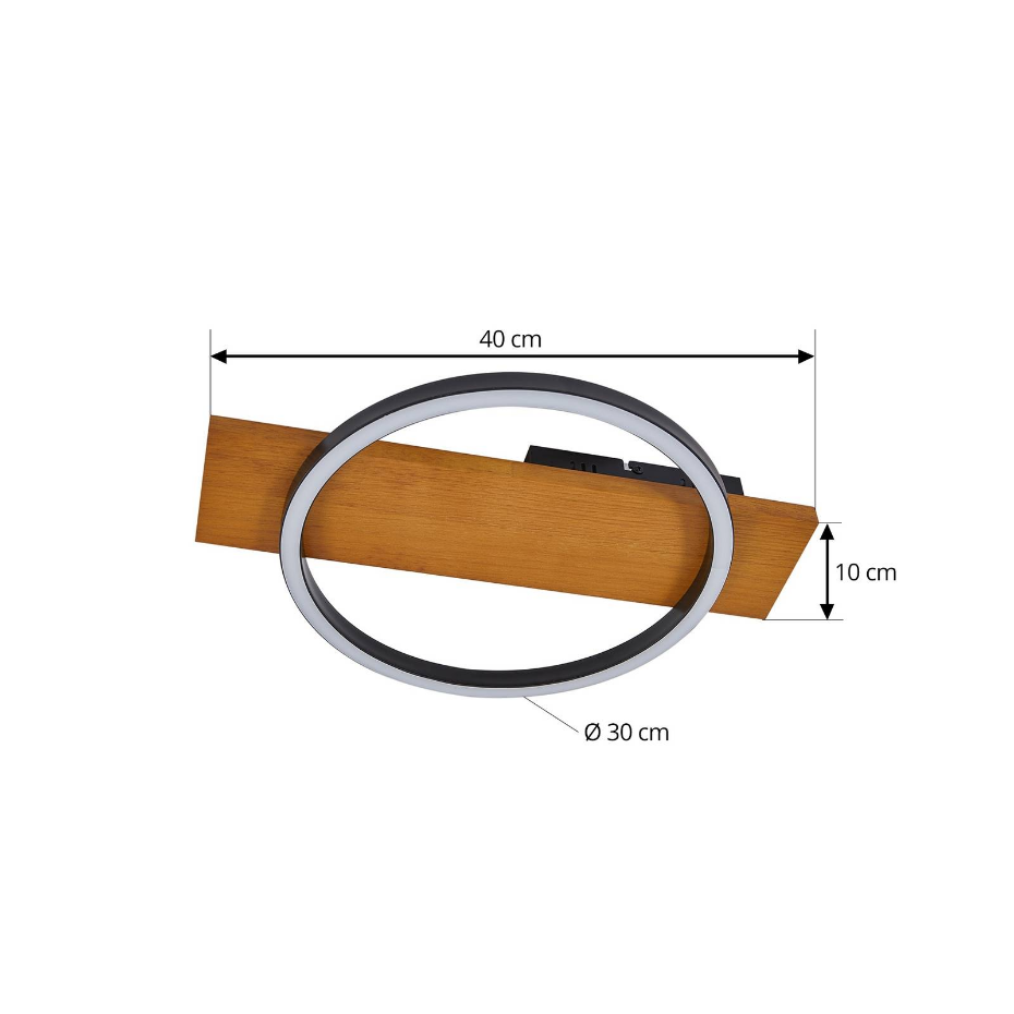 Plafonnier en bois moderneLED, Galad