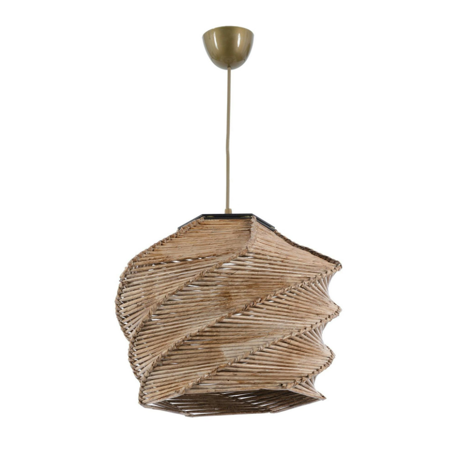 Suspension bohème forme ruche - effet bambou OLTEN