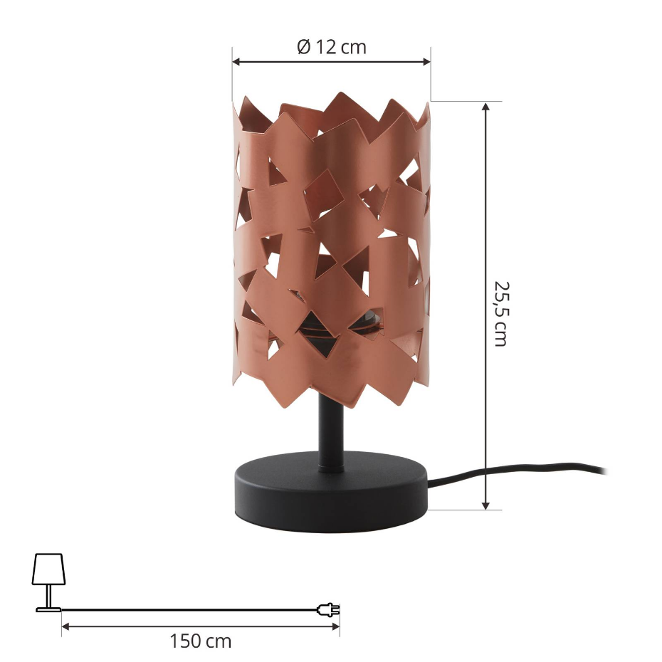 Lampe à poser en métal moderne, Aeloria