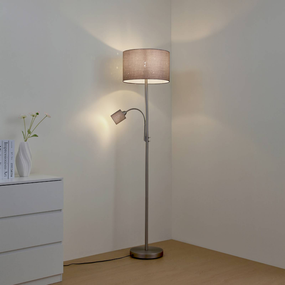 Lampadaire en métal moderne, Jaileen
