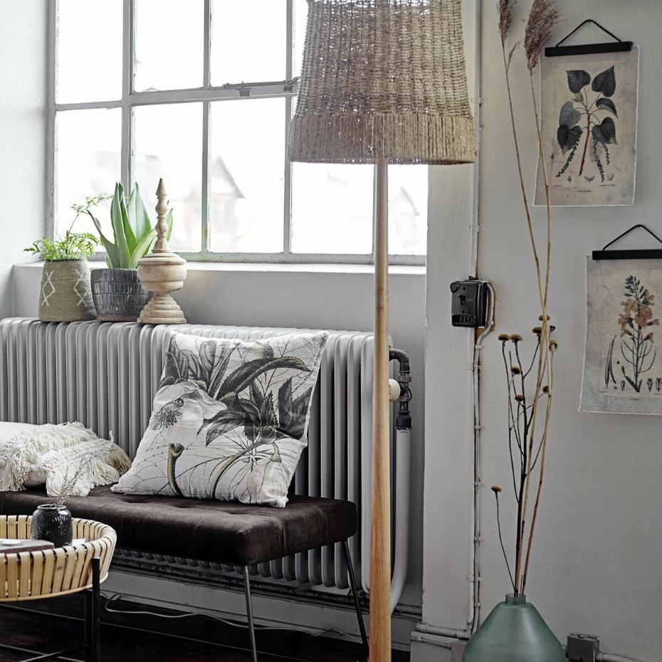 Lampadaire en Rotin