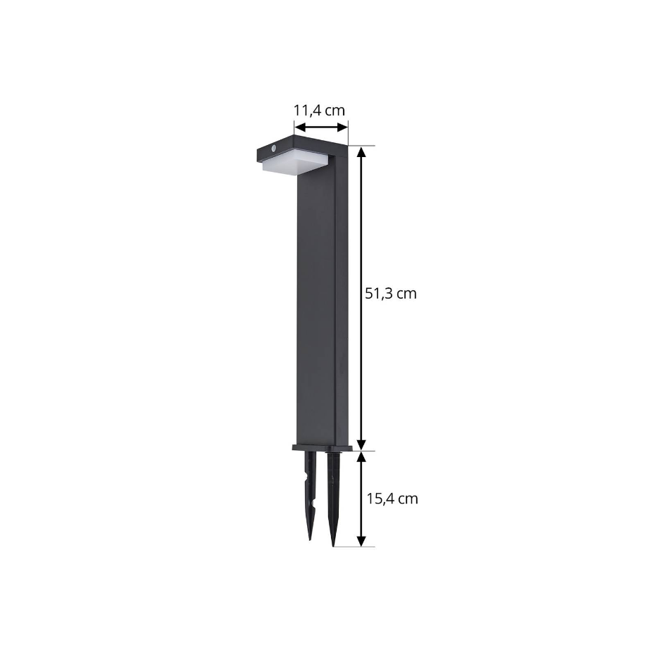 Lampe solaire en aluminium moderneLED