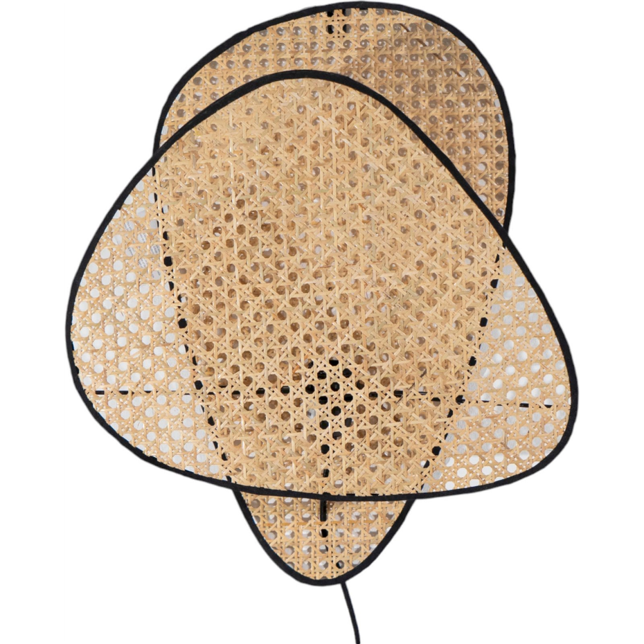 Applique murale triangulaire en bambou