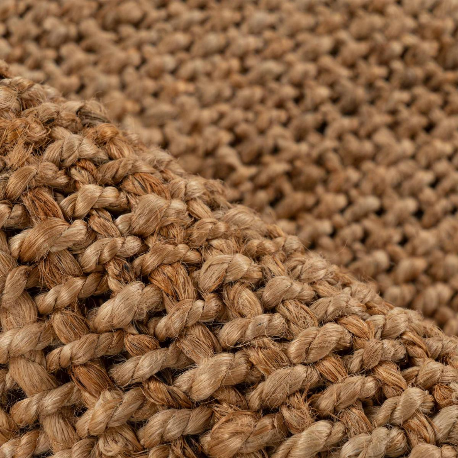 Tapis salon, fait main en jute