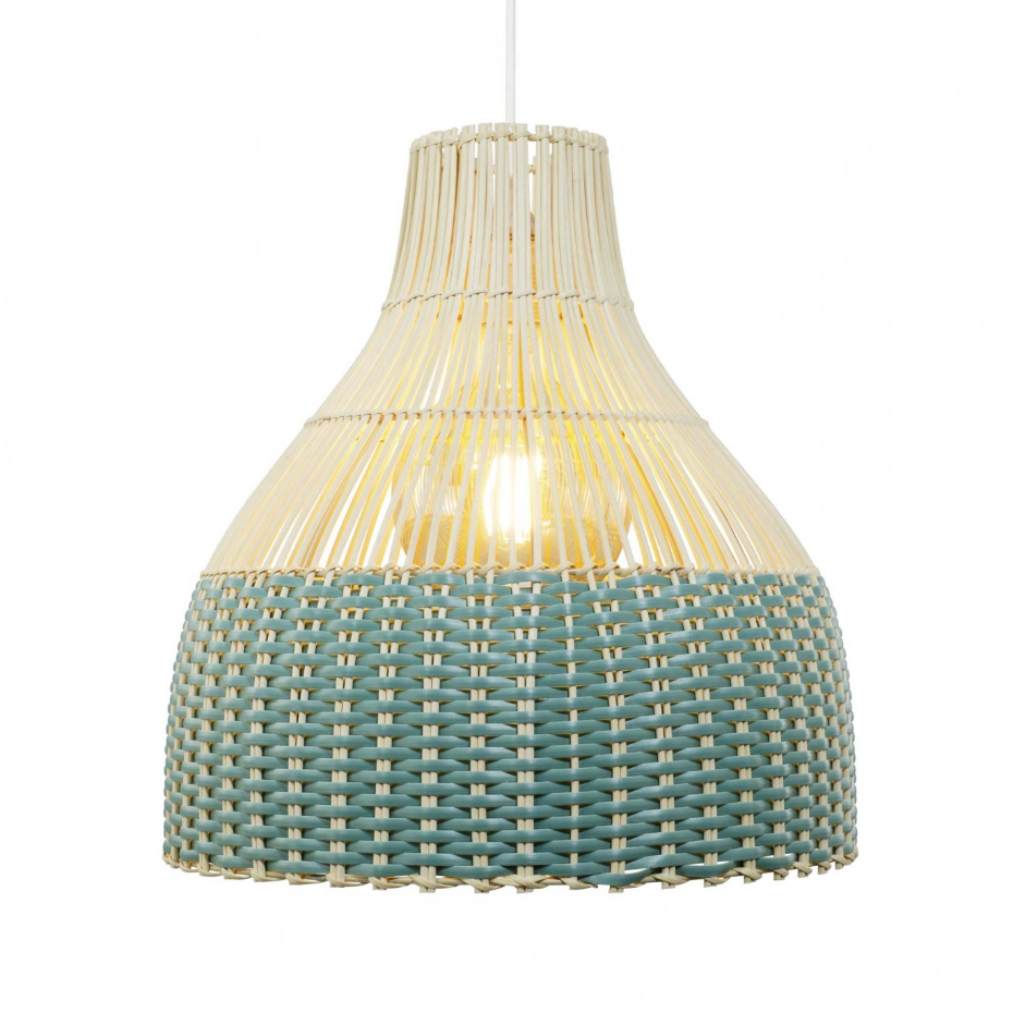 Suspension bicolore en rotin, SKIPP