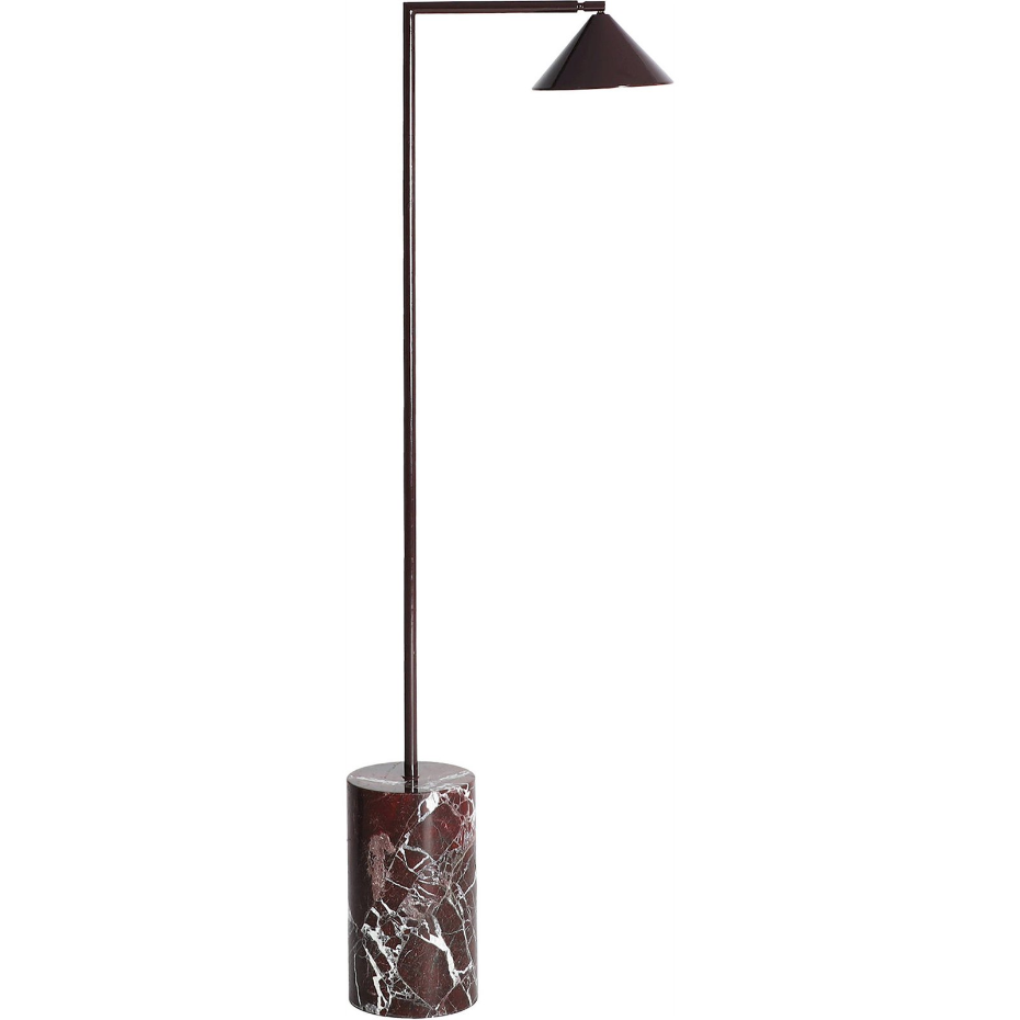 Lampadaire design en fer et marbre veiné
