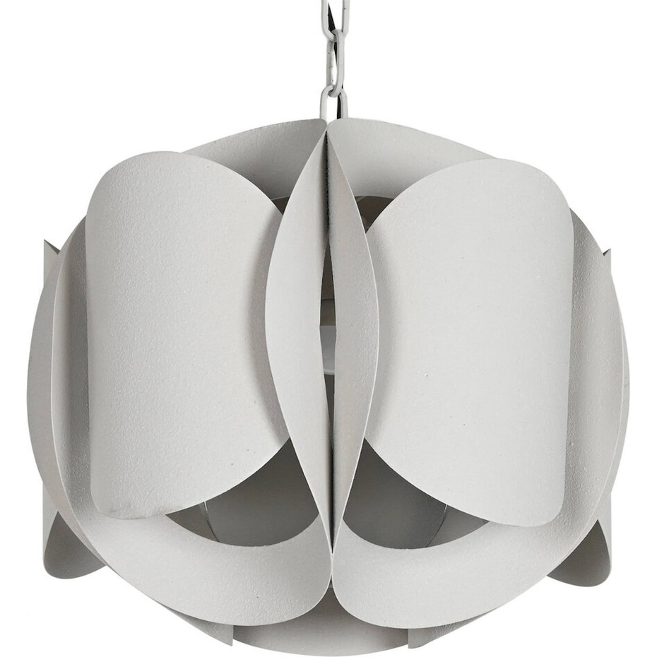Suspension ronde en métal effet froissé Moderno Rugoso Toyso