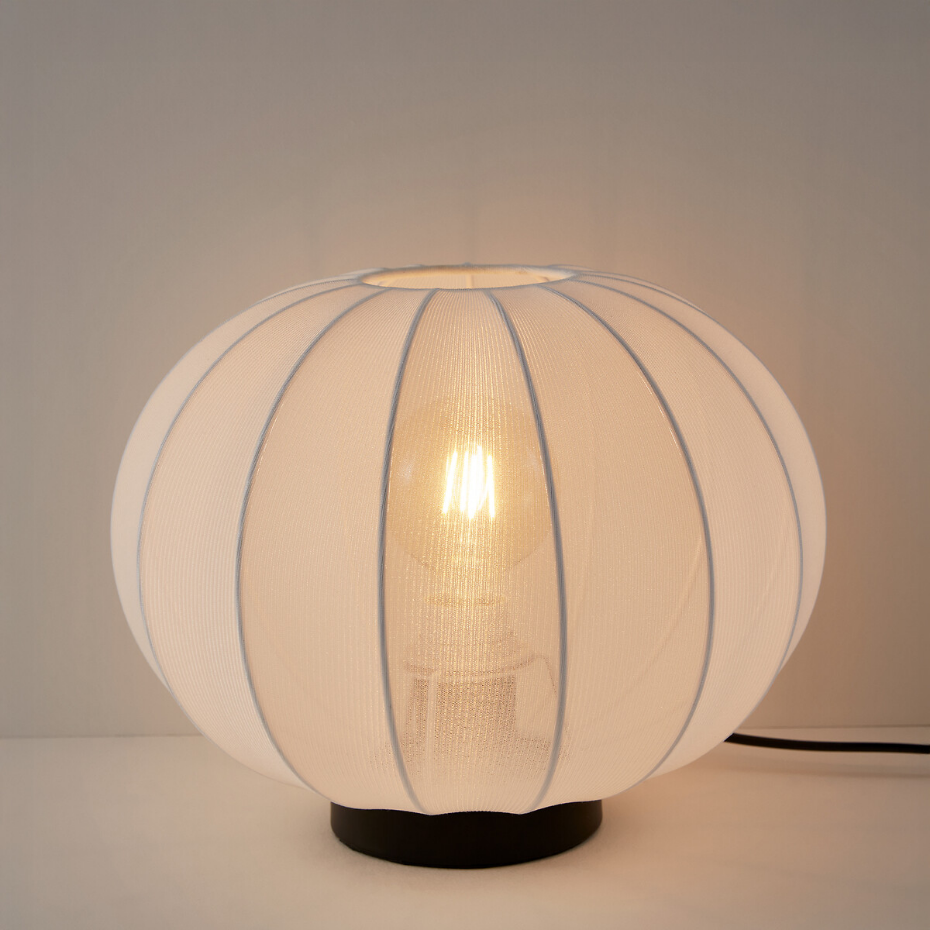 Lampe à poser métal fer et maille, Aldo