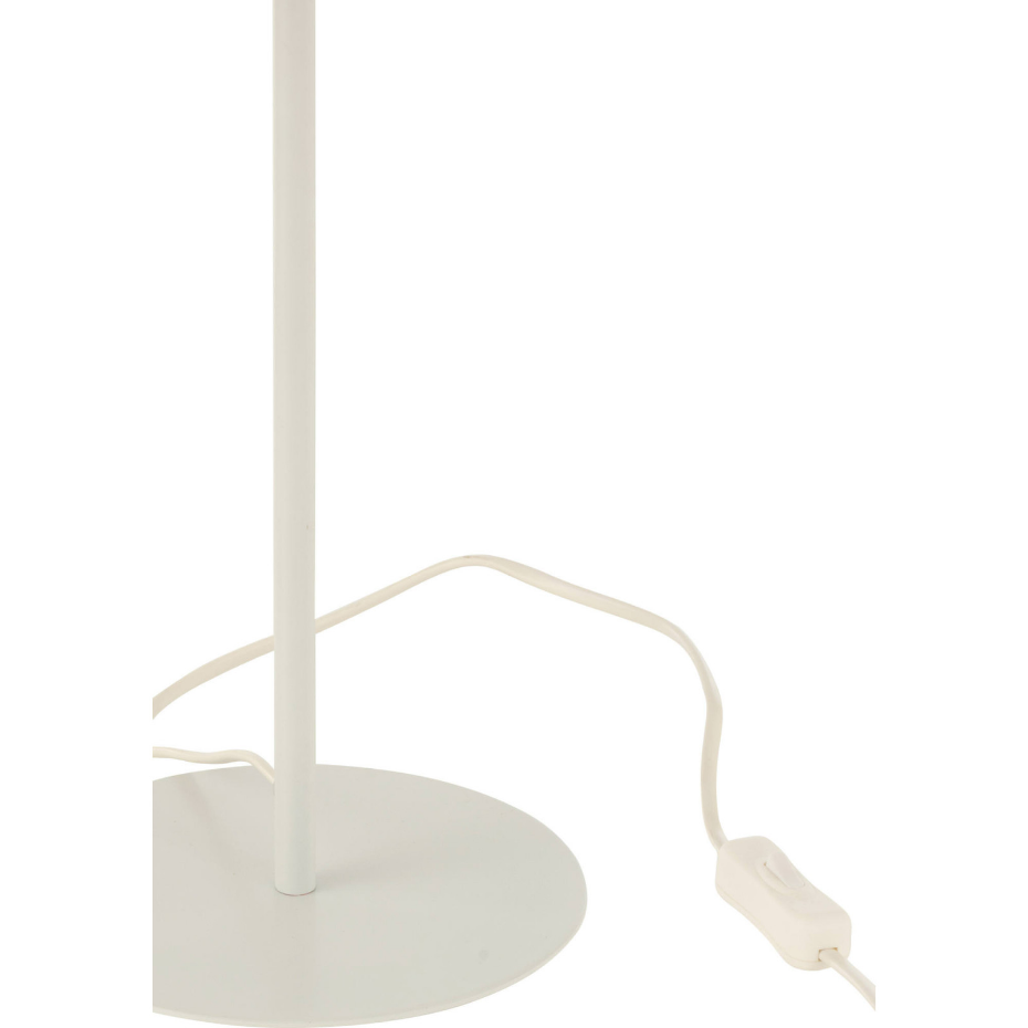Lampe de salon en métal et rotin rond style bohème chic