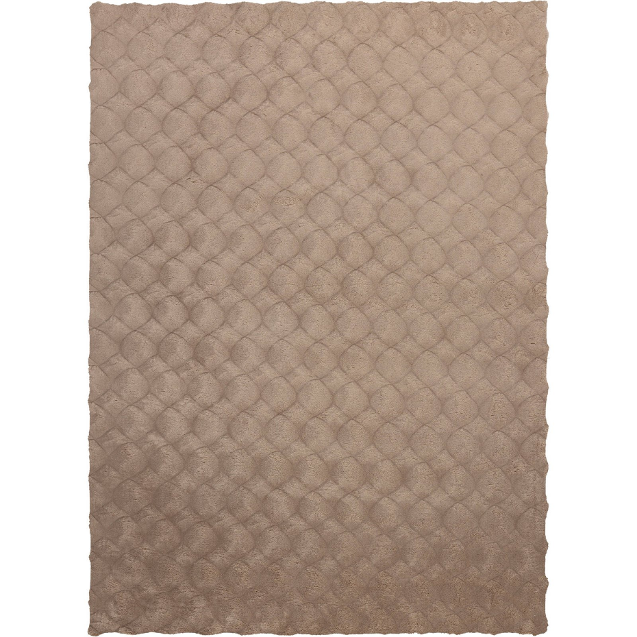 Tapis shaggy en polyester rectangulaire
