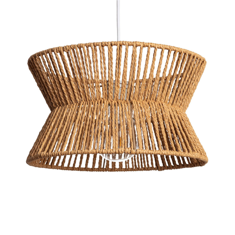 Suspension intérieur imitation rotin Ø35cm MAUD