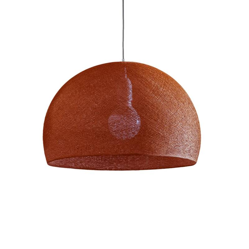 Abat-jour coupole havane 67 avec suspension simple