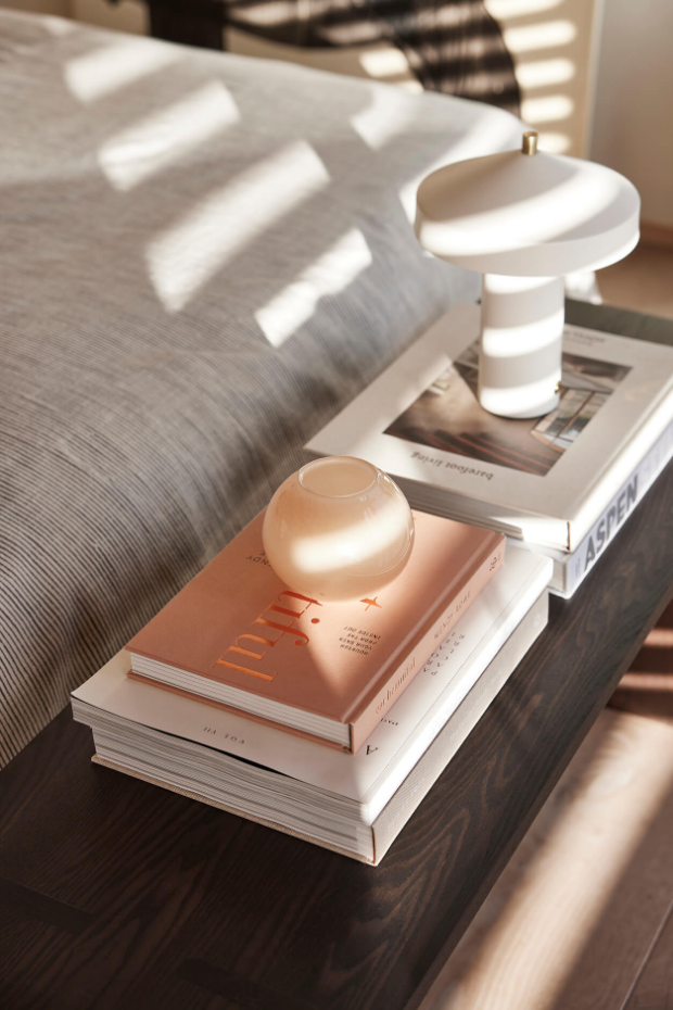 Lampe en acier avec abat-jour