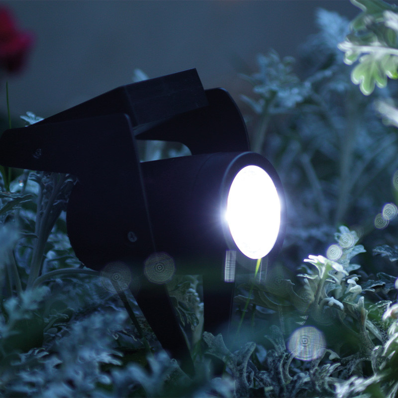 Power Spot solaire 30lm Noir