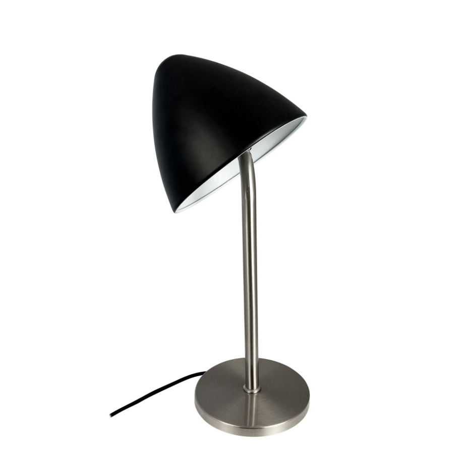 Lampe à poser en Métal, noir et laiton OULU