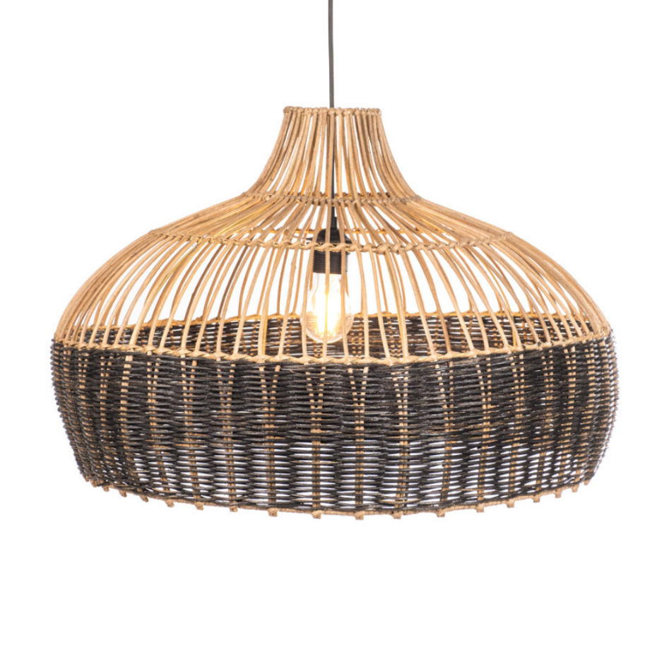 Grande suspension en rotin GAELLE