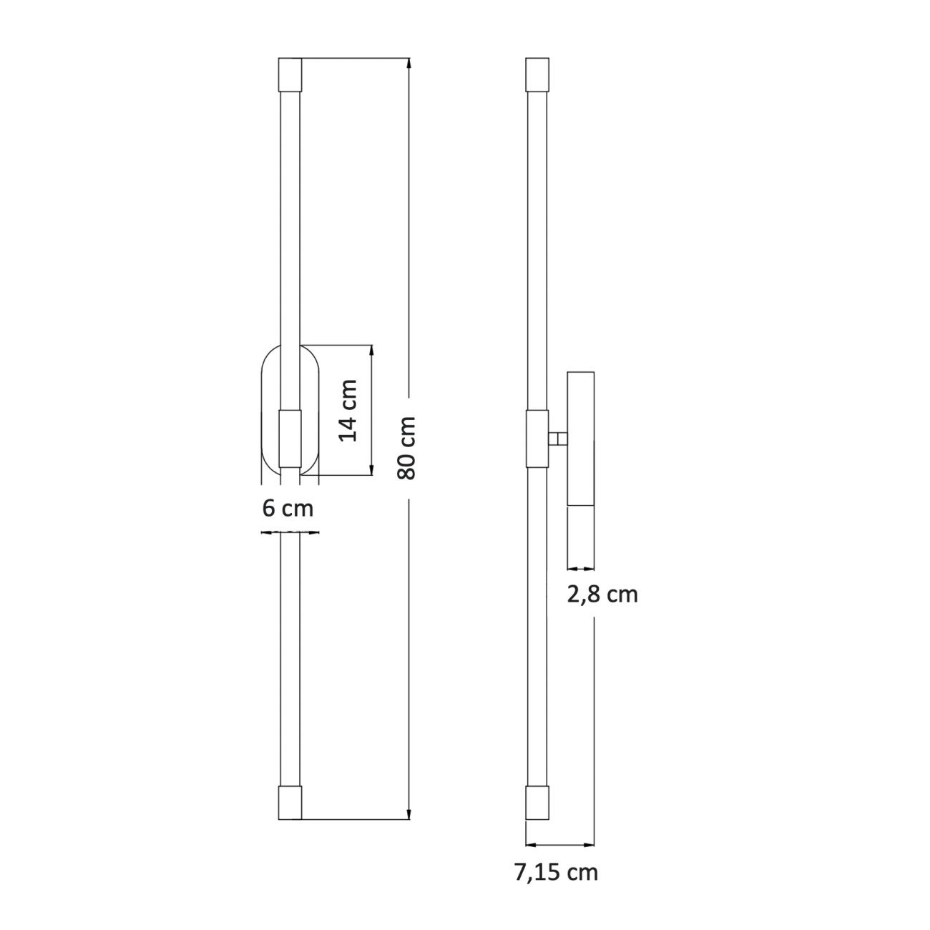 Applique longiligne à éclairage LED - NATYS