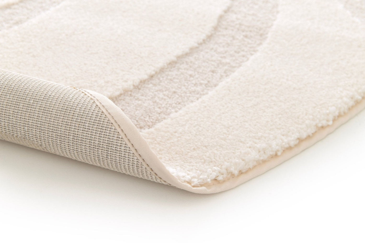 Tapis rond design avec effet relief NAYA