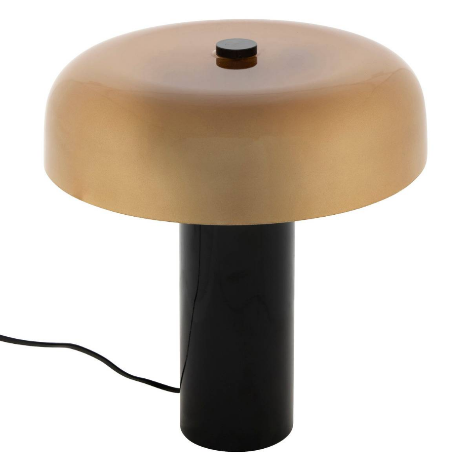 Lampe cylindrique verre ambré JODY